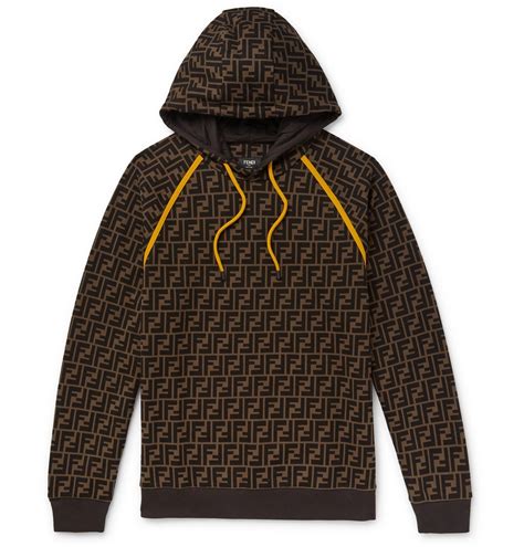 brown fendi hoodie|cropped hoodie Fendi.